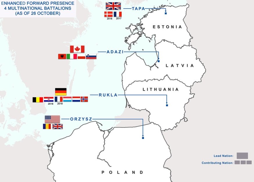 NATO Truppenstandorte Baltikum